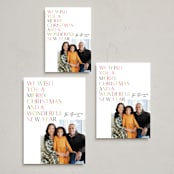 "Colorful Wishes" - Holiday Cards in Marshmallow by Phrosné Barwood - Formats Available