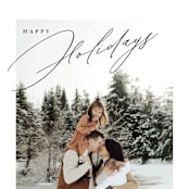 "Holiday Script" - Holiday Cards in Snowfall by Angela Thompson - Detail