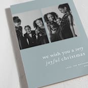 "Very Joyful" - Holiday Cards in Winterberry by Blustery August - Detail