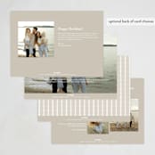 "Merrier and Brighter" - Holiday Cards in Snow by Amy Kross - Back of Card Options