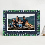 "Trees all around" - Holiday Cards in Midnight by Pati Cascino - Front