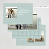 "Trees all around" - Holiday Cards in Midnight by Pati Cascino - Back of Card Options