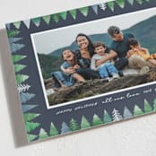 "Trees all around" - Holiday Cards in Midnight by Pati Cascino - Detail