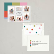 "Color Palette" - Holiday Cards in Candy by Paper Raven Co. - Assembled