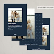 "Totally Wonderful" - Holiday Cards in Navy by Robert and Stella - Back of Card