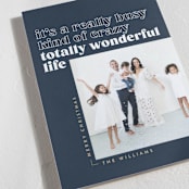 "Totally Wonderful" - Holiday Cards in Navy by Robert and Stella - Detail