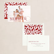 "More and Merrier" - Holiday Cards in Cherry by Yaling Hou Suzuki - Assembled