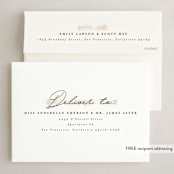 "Merry Marry" - Holiday Cards in Antique by Pixel and Hank - FREE Recipient Addressing