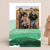"jovial tissue collage" - Holiday Cards in Evergreen by Carrie Moradi - Front