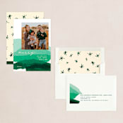 "jovial tissue collage" - Holiday Cards in Evergreen by Carrie Moradi - Assembled