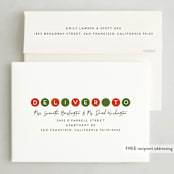 "Dots of joy" - Holiday Cards in Santa by Alexandra Dzh - FREE Recipient Addressing
