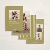 "Minima" - Holiday Cards in Snow by Ani Somi - Back of Card Options
