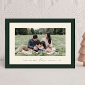 "Classic Frame" - Holiday Cards in Evergreen by Ekko Studio - Front