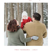 "Merrily Bright" - Holiday Cards in Cherry by Carolyn MacLaren - Detail