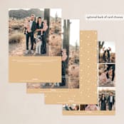 "Refined Christmas" - Holiday Cards in Sunrise by Abi de Leon - Back of Card Options