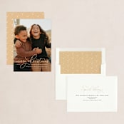"Refined Christmas" - Holiday Cards in Sunrise by Abi de Leon - Assembled
