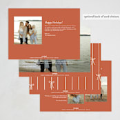 "lines of bows" - Holiday Cards in Cider by Ellen Schlegelmilch - Back of Card Options