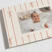 "lines of bows" - Holiday Cards in Cider by Ellen Schlegelmilch - Detail
