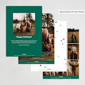 "More cheer" - Holiday Cards in Sage by Lori Wemple - Back of Card Options