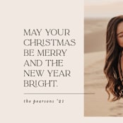 "Merry Bright Holiday" - Holiday Cards in Eggnog by Jessica Corliss - Detail