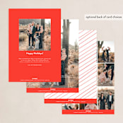 "Painted Merry" - Holiday Cards in Abstract by Pixel and Hank - Back of Card Options