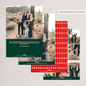 "House News" - Holiday Cards in Evergreen by Amy Kross - Back of Card Options
