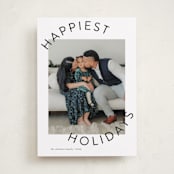 "Round and Round" - Holiday Cards in Snowflake by Jessica Williams - Front