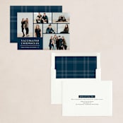 "Quarantine Chronicles" - Holiday Cards in Navy by Lisa Assenmacher - Assembled