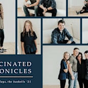 "Quarantine Chronicles" - Holiday Cards in Navy by Lisa Assenmacher - Detail