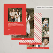 "Frankly" - Holiday Cards in Cardinal by Ani Somi - Back of Card Options