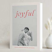"Frankly" - Holiday Cards in Cardinal by Ani Somi - Folded Card