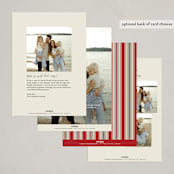 "vintage slide" - Holiday Cards in Ecru by Claire - Back of Card Options