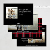 "festive simplicity" - Holiday Cards in Coal by Owl and Toad - Back of Card Options