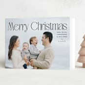 "festive simplicity" - Holiday Cards in Coal by Owl and Toad - Folded Card