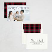 "festive simplicity" - Holiday Cards in Coal by Owl and Toad - Assembled