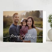 "Faubourg" - Holiday Cards in Snow by Leia Matt - Folded Card