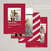"Angled Script" - Holiday Cards in Snow by Hooray Creative - Back of Card Options