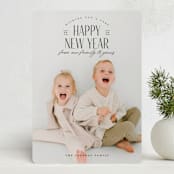 "Seasonal Chic" - Holiday Cards in Licorice by Jessica Williams - Front