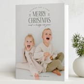 "Seasonal Chic" - Holiday Cards in Licorice by Jessica Williams - Folded Card