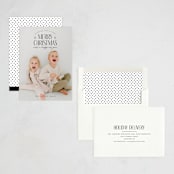 "Seasonal Chic" - Holiday Cards in Licorice by Jessica Williams - Assembled