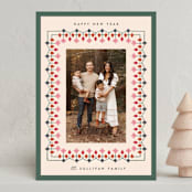 "Woodland Border" - Holiday Cards in Pine by Julie Murray - Front