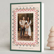 "Woodland Border" - Holiday Cards in Pine by Julie Murray - Folded Card