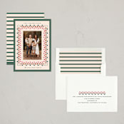 "Woodland Border" - Holiday Cards in Pine by Julie Murray - Assembled