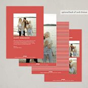 "Josephine" - Holiday Cards in Cherry by Pati Cascino - Back of Card Options