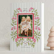"Josephine" - Holiday Cards in Cherry by Pati Cascino - Folded Card