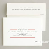 "Josephine" - Holiday Cards in Cherry by Pati Cascino - FREE Recipient Addressing