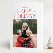 "Happy Days" - Holiday Cards in Candy Cane by Jennifer Postorino - Folded Card
