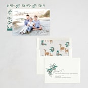 "Christmas Time is Here" - Holiday Cards in Coal by Design Lotus - Assembled