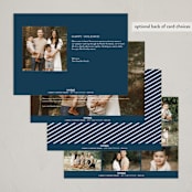 "Scripty Holiday Wishes" - Holiday Cards in Midnight Clear by Kristen Magee - Back of Card Options