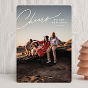 "Vermilion" - Holiday Cards in Snow by Pixel and Hank - Front